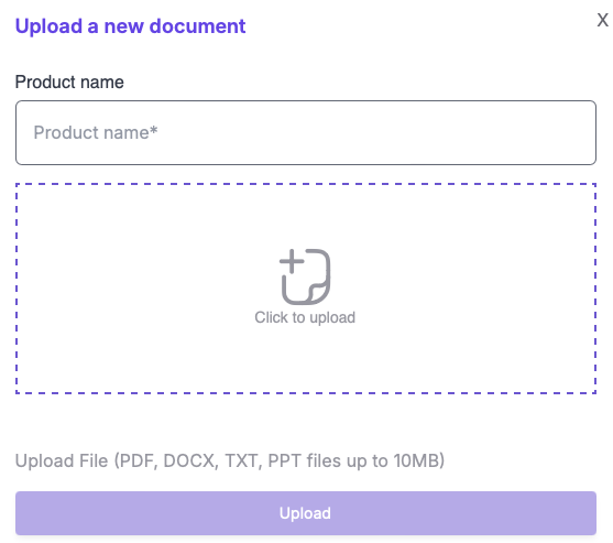 Upload Reference Material