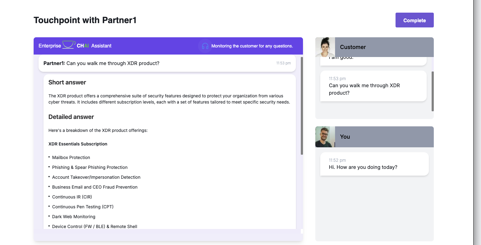 Live Call Integration